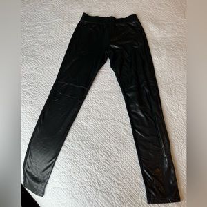 Gap black pleather leggings